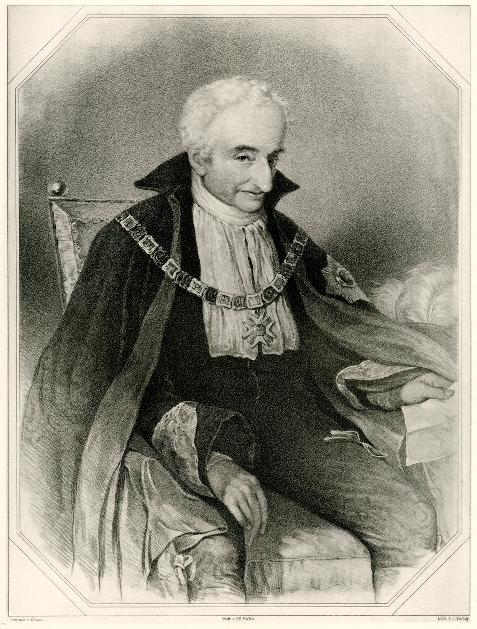 Maximilian Joseph, hrabě z Montgelas, 1884-90 (fototyp) od German School