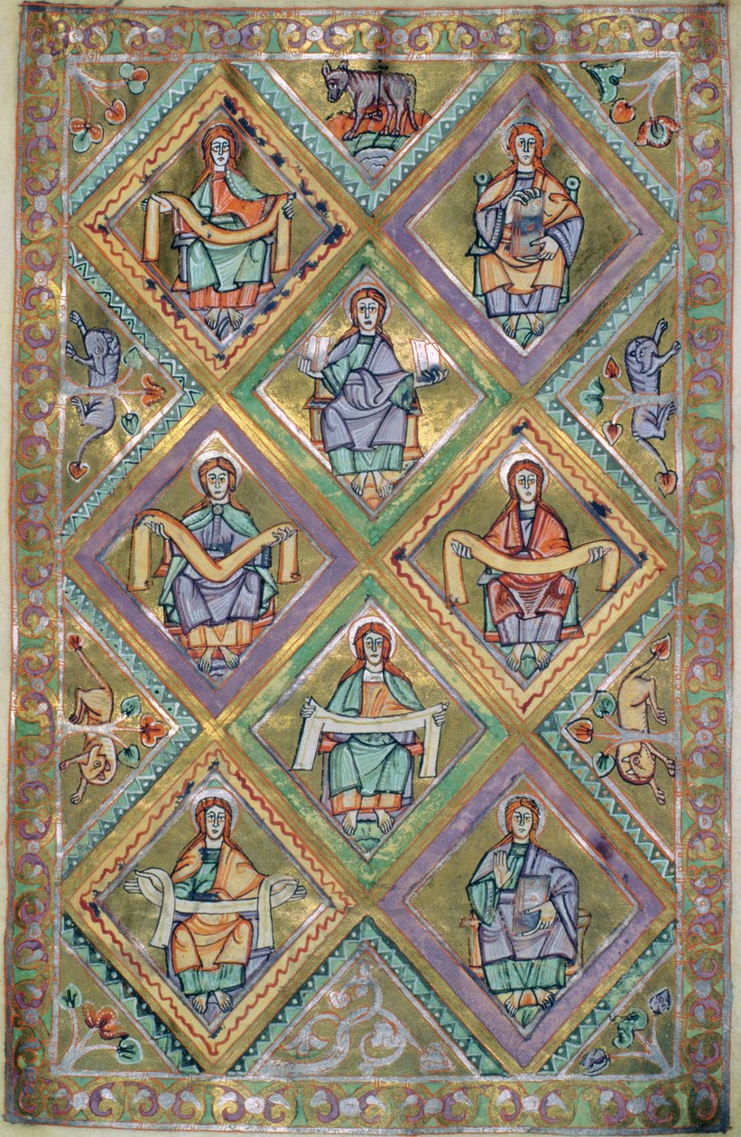 paní Czartová. 1207 IV, fol. 10v Život Kristův podle sv. Matouše, z Evangeliarium katedrály v Plocku kolem roku 1075 od German School