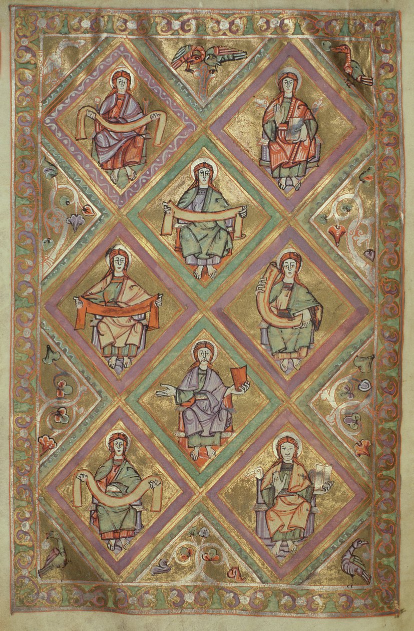 paní Czartová. 1207 IV, fol. 9v Život Kristův podle sv. Matouše, z Evangeliarium katedrály v Plocku kolem roku 1075 od German School