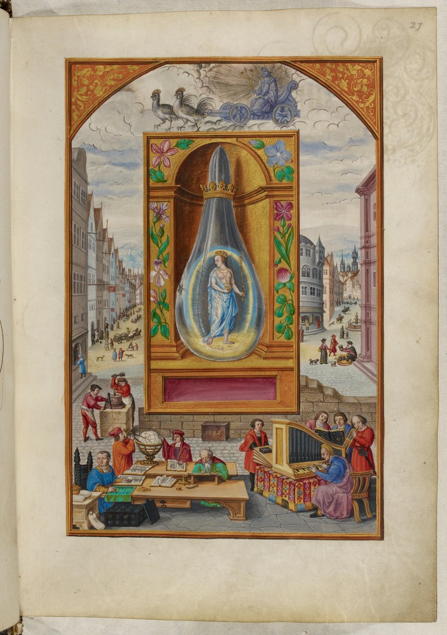 Paní Harley 3469, f.27 Královna v baňce, Čtvrté pojednání, z 