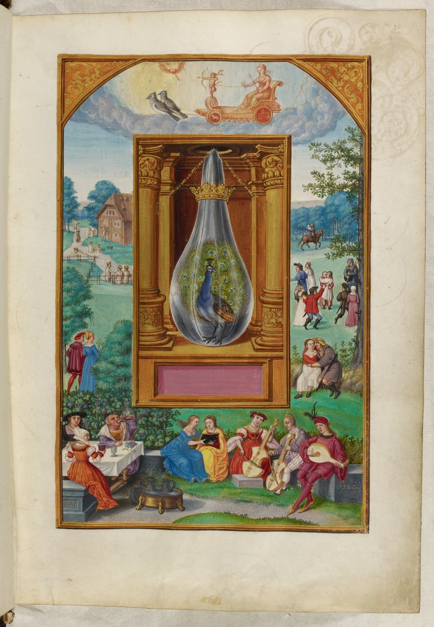 Paní Harley 3469, f.28 Paví ocas, čtvrté pojednání, z 