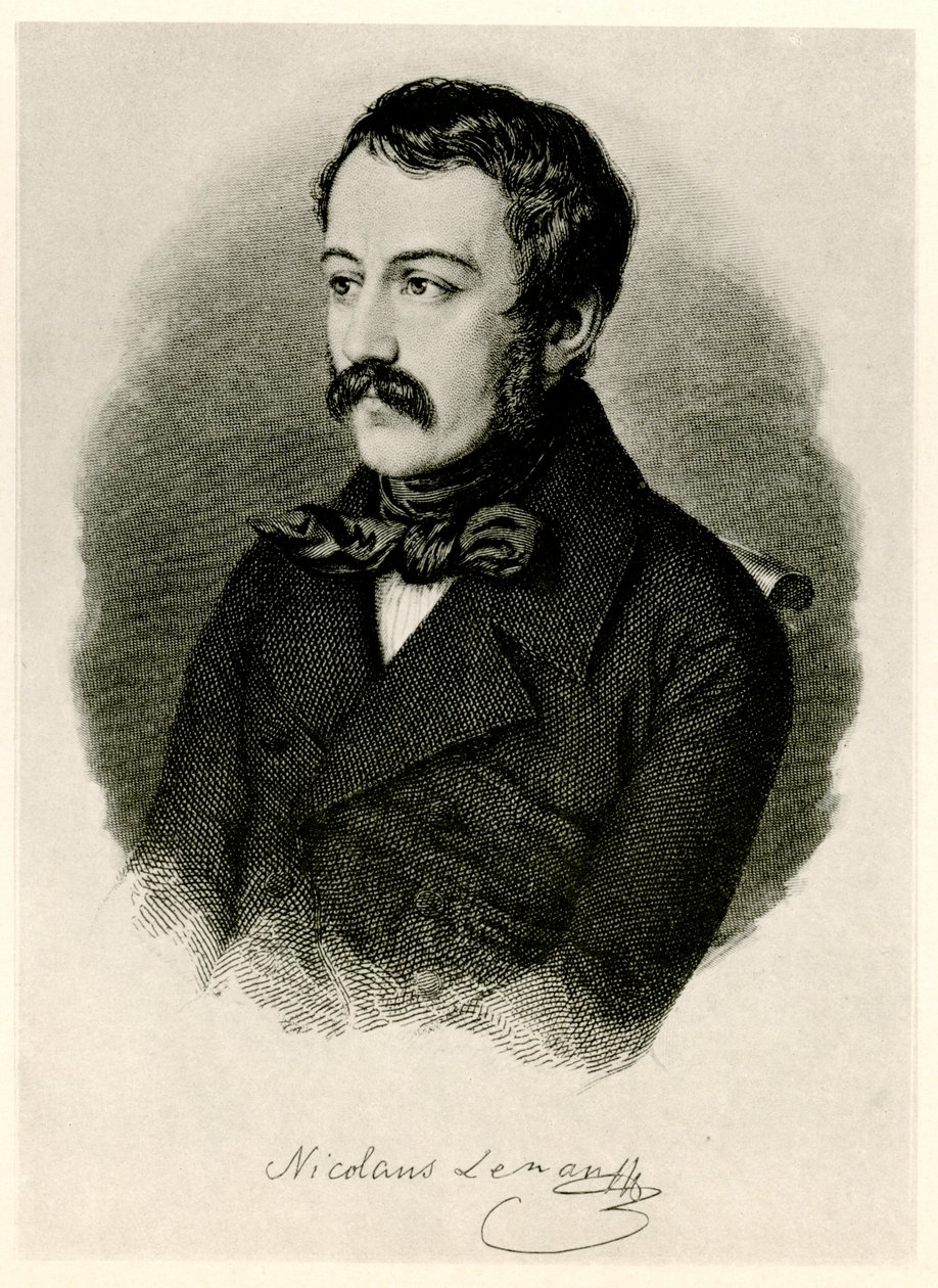 Nikolaus Lenau, 1884-90 (fototyp) od German School