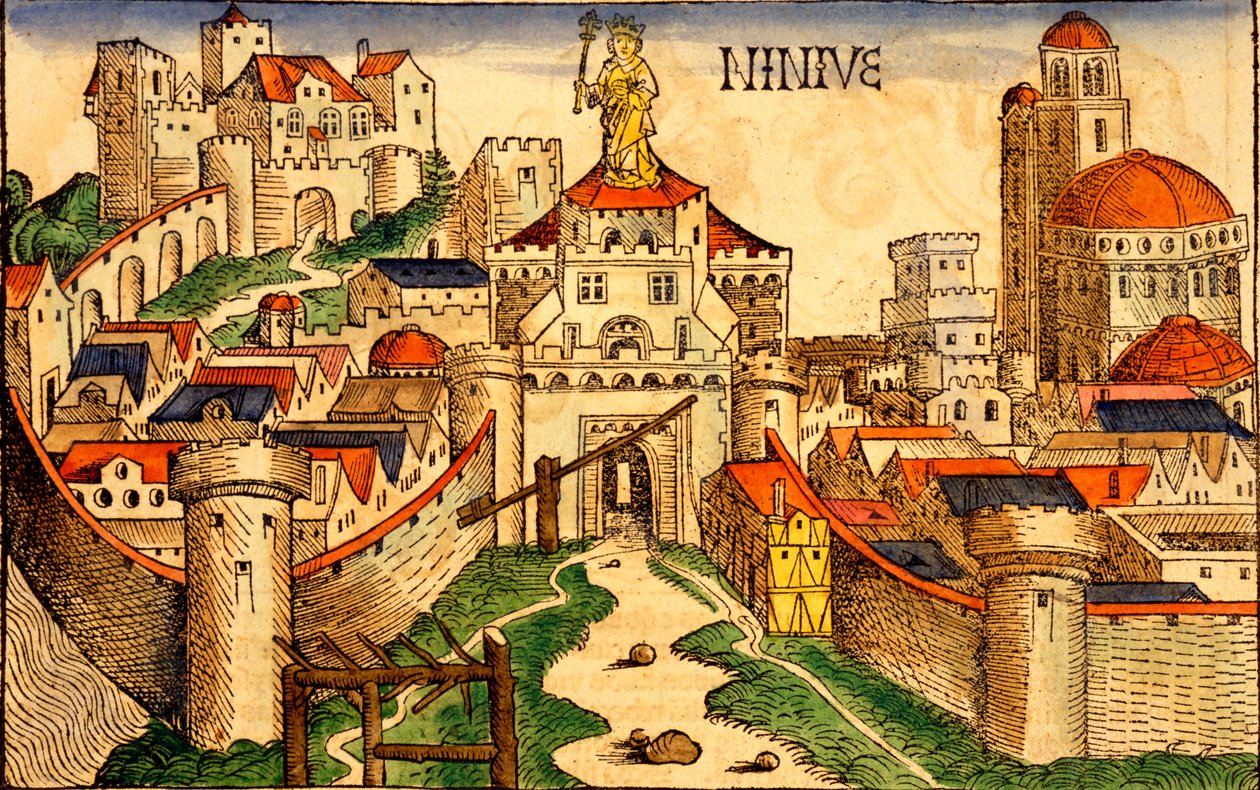 Ninive, z Liber Chronicarum od Hartmann Skull, 1493 od German School