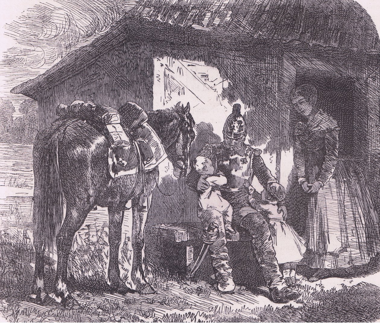 Off to war, Cassells History of the War between France and Germany vydané Cassell and Company Limited, kolem roku 1890 (litho) od German School