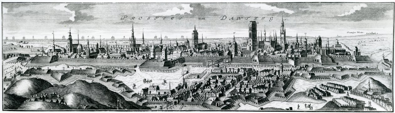 Panoramatický výhled na Gdaňsk (Gdaňsk) od German School