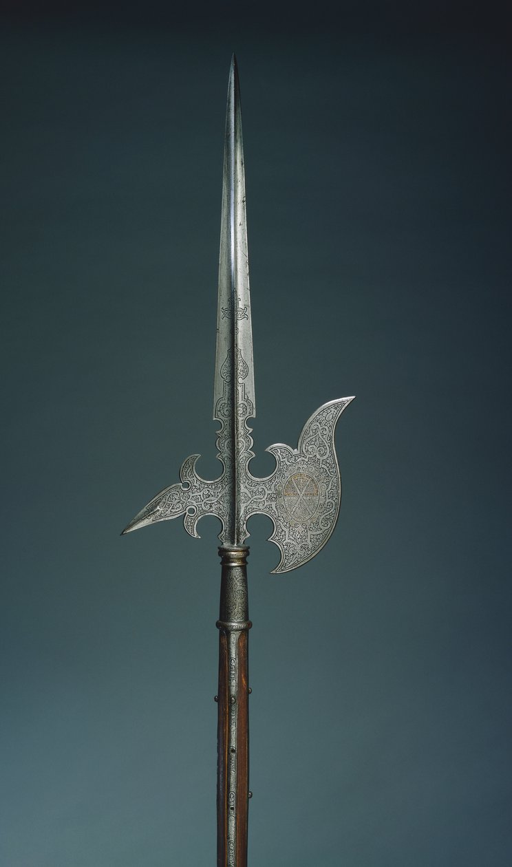 Přehlídková halapartna ze státní stráže kurfiřta Kristiána I. Saského, 1586-91 od German School