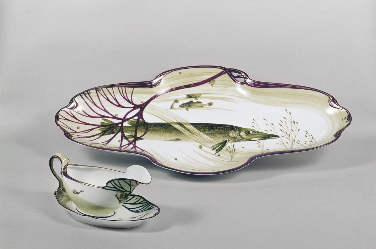 Část porcelánové večeře od H. Gradla a L. Levalloise, Nymphenburg, 1904-6 (porcelán) od German School