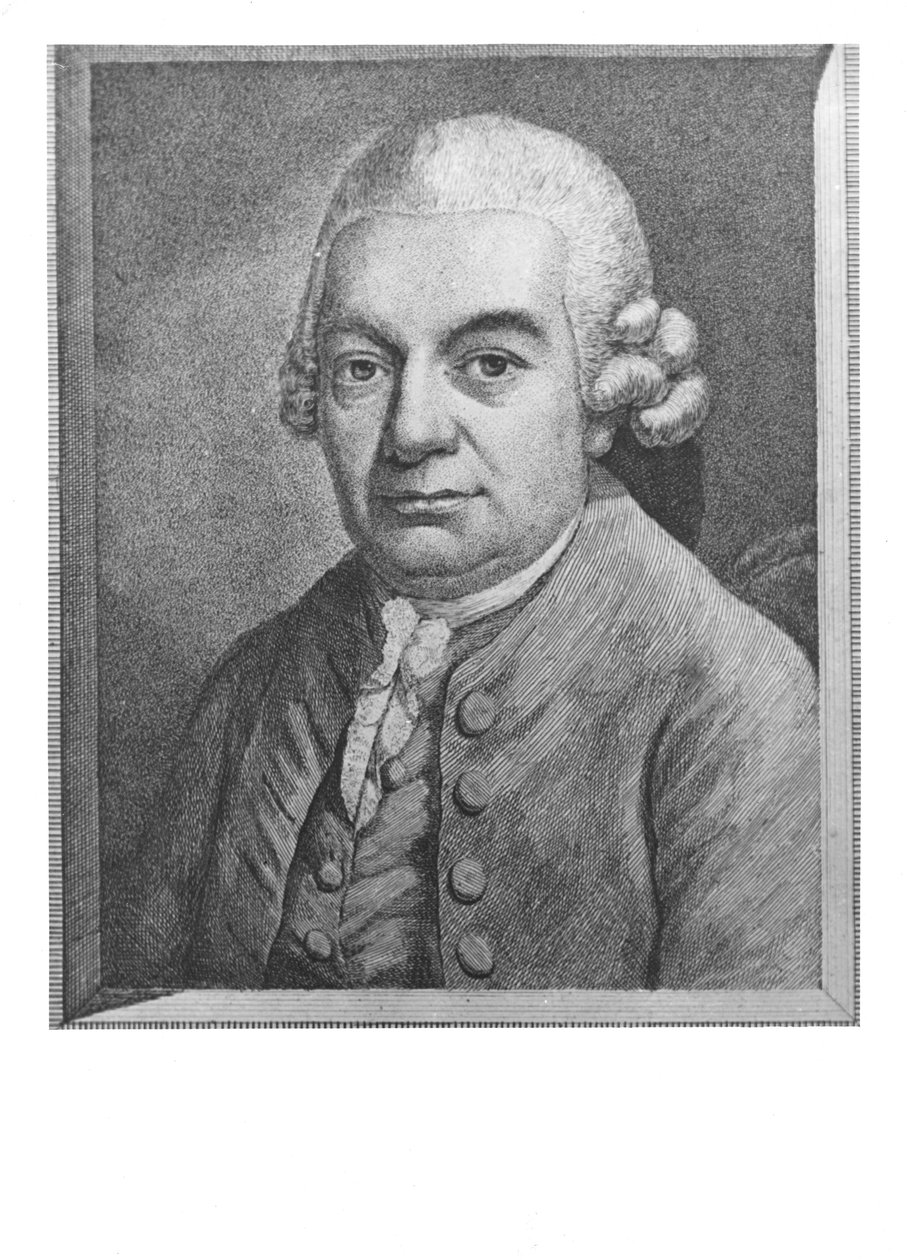 Portrét Carla Philippa Emanuela Bacha (1714-88) od German School