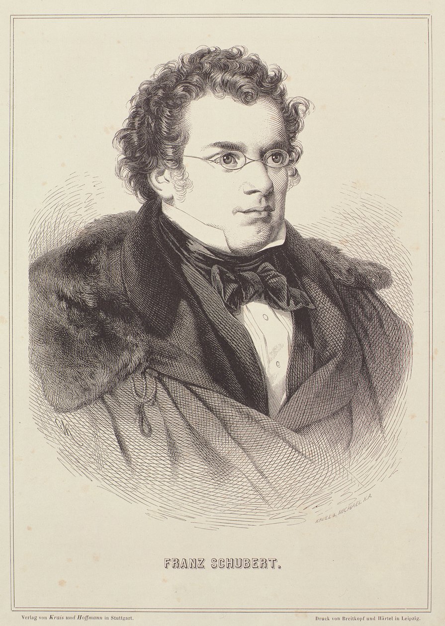 Portrét Franze Schuberta (1768-1827) od German School
