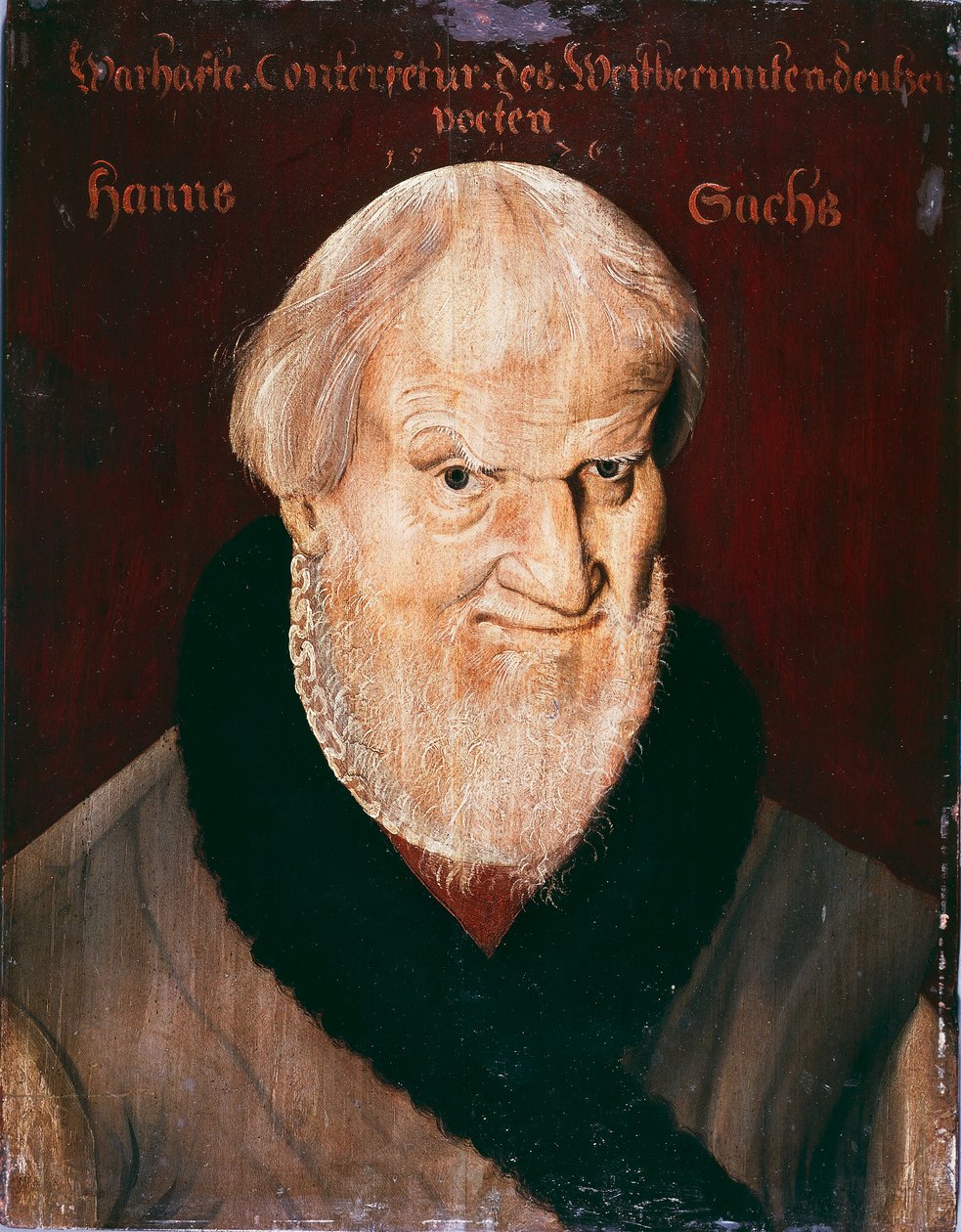 Portrét Hanse Sachse (olej na plátně) od German School