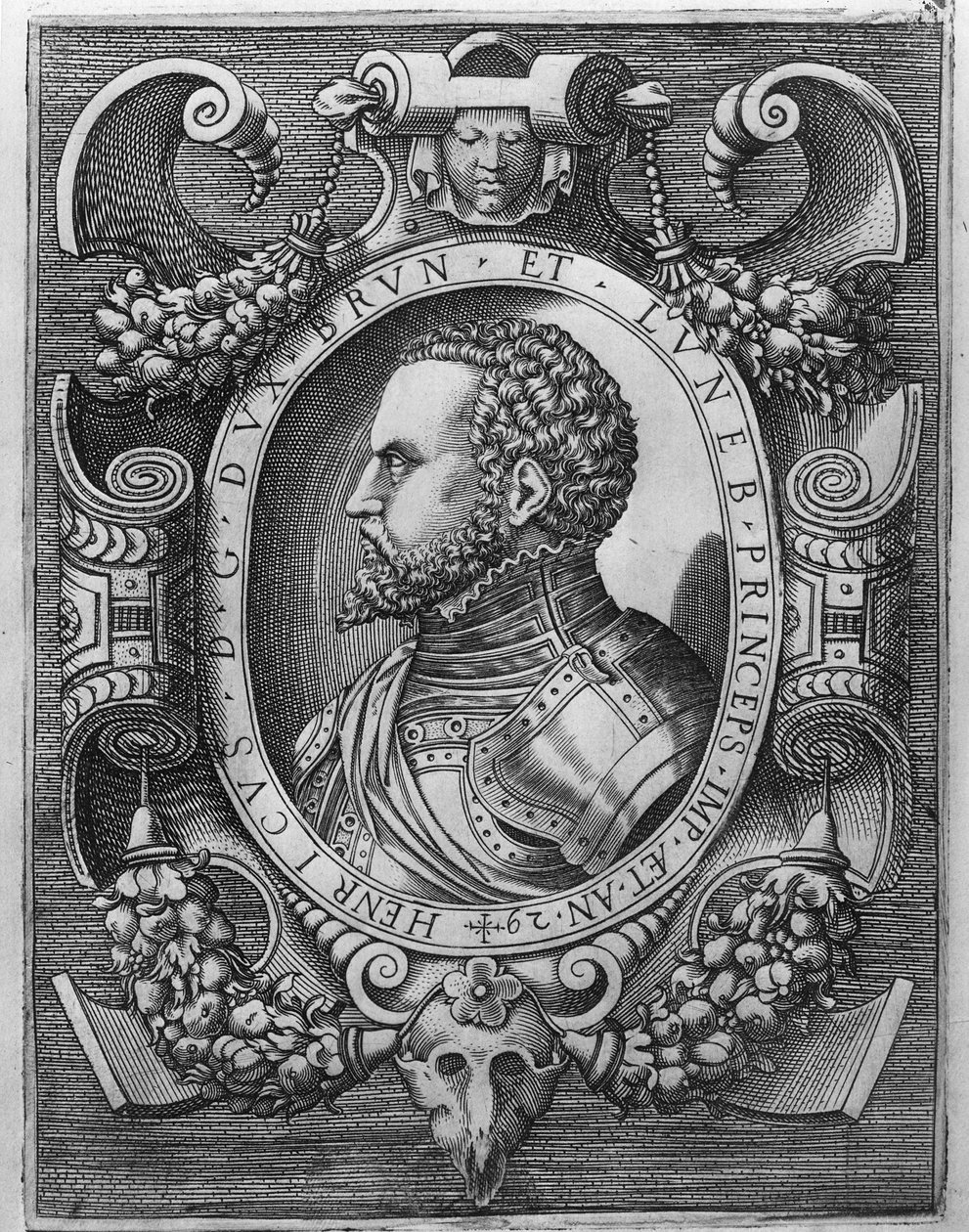 Portrét Jindřicha mladšího (1489-1568), vévody z Brunswicku a Luneburgu, 1529 od German School