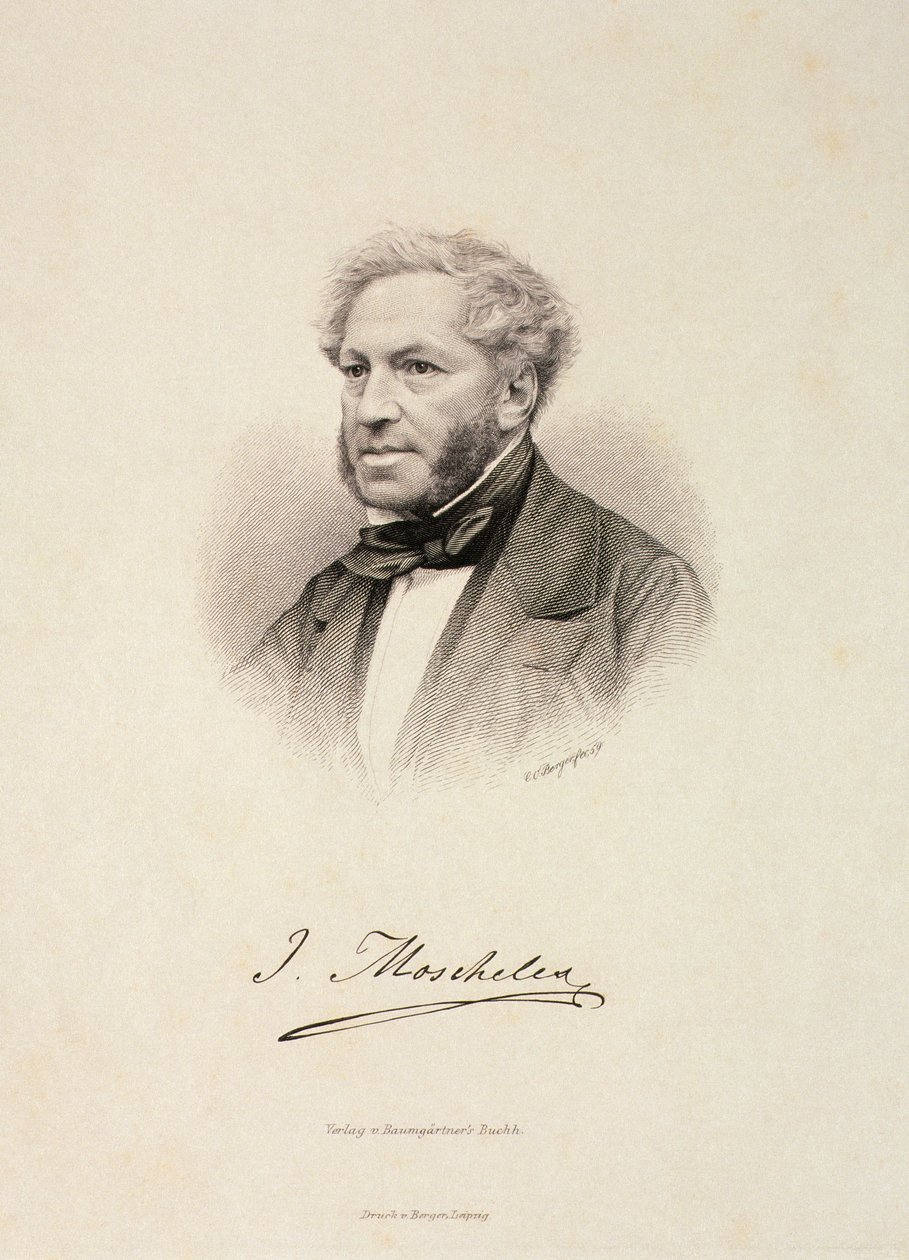 Portrét Ignaze Moschelese (1794-1870) od German School
