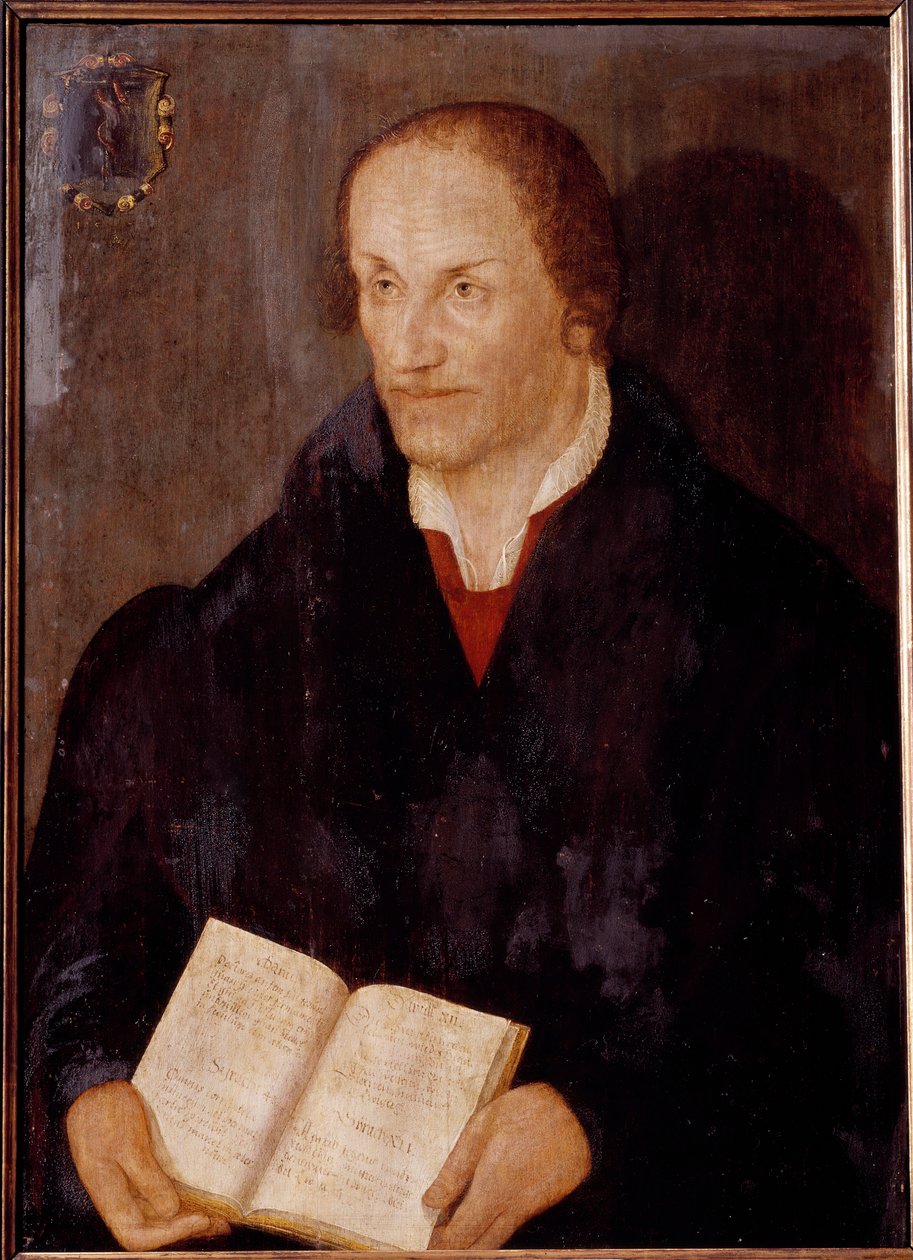 Portrét Philippe Melanchtona (Philipp Melantone nebo Melanchthon od German School