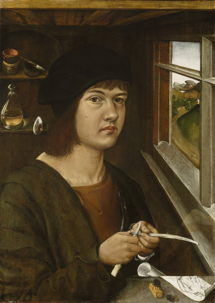 Portrét mladého umělce, cca 1500 od German School