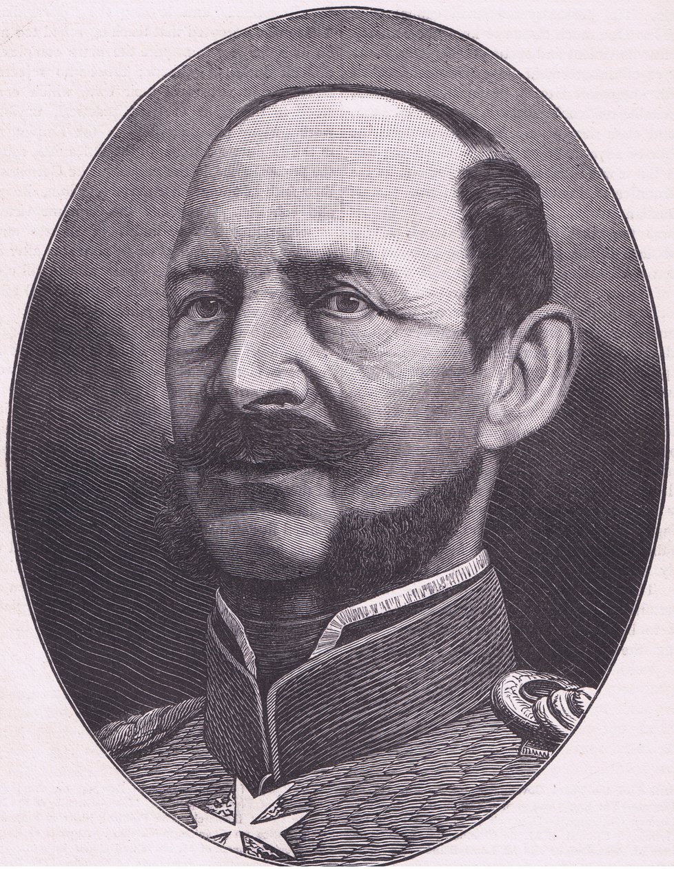 Princ Albert Pruský, Cassells Historie války mezi Francií a Německem vydaná Cassell and Company Limited, kolem roku 1890 (litho) od German School