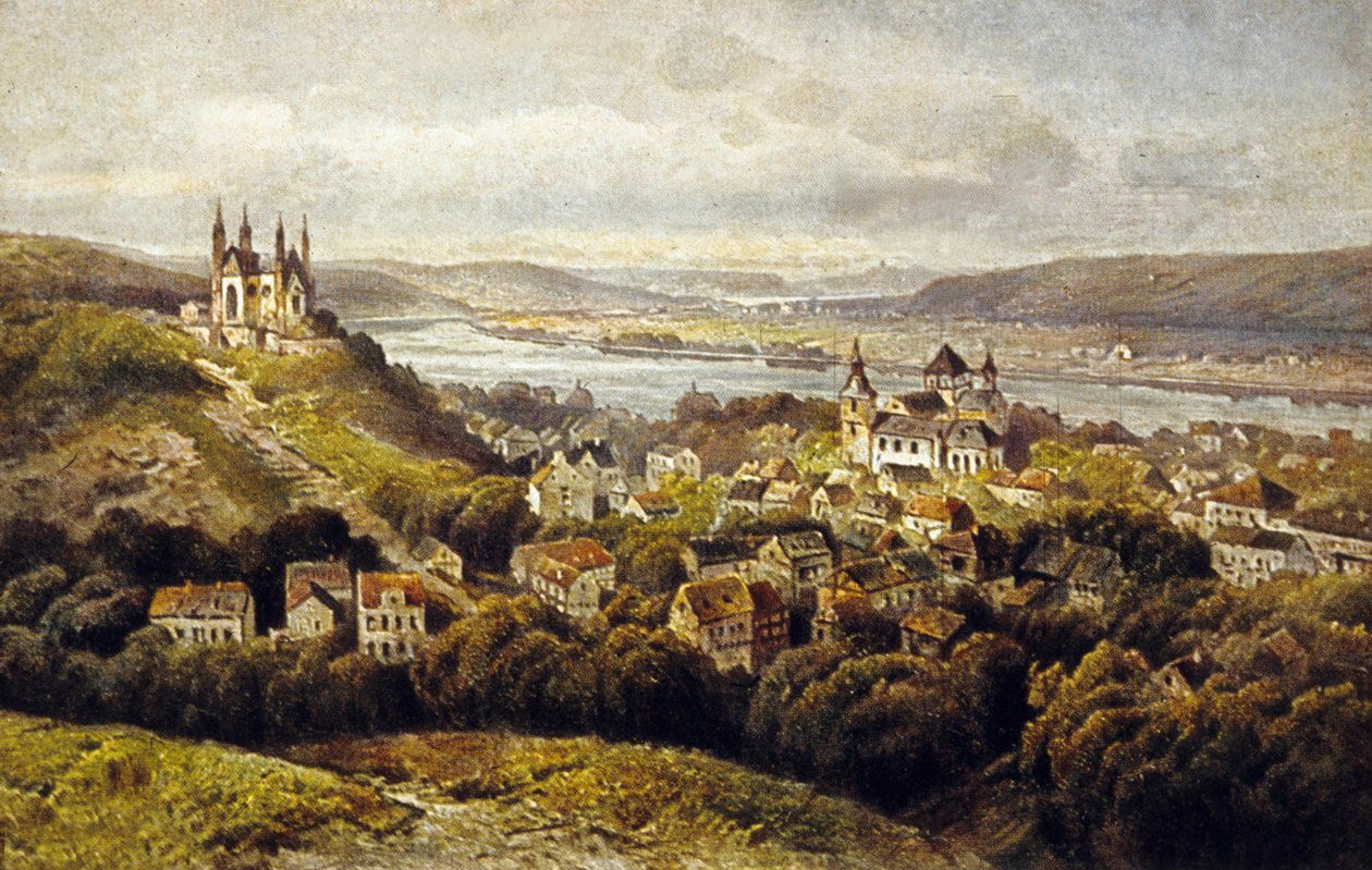 Remagen, Německo (barevné lito) od German School