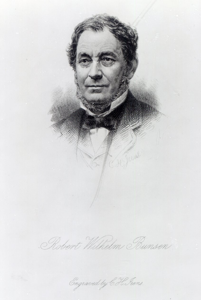 Robert Wilhelm Bunsen, vyryl C.H. Jeens od German School