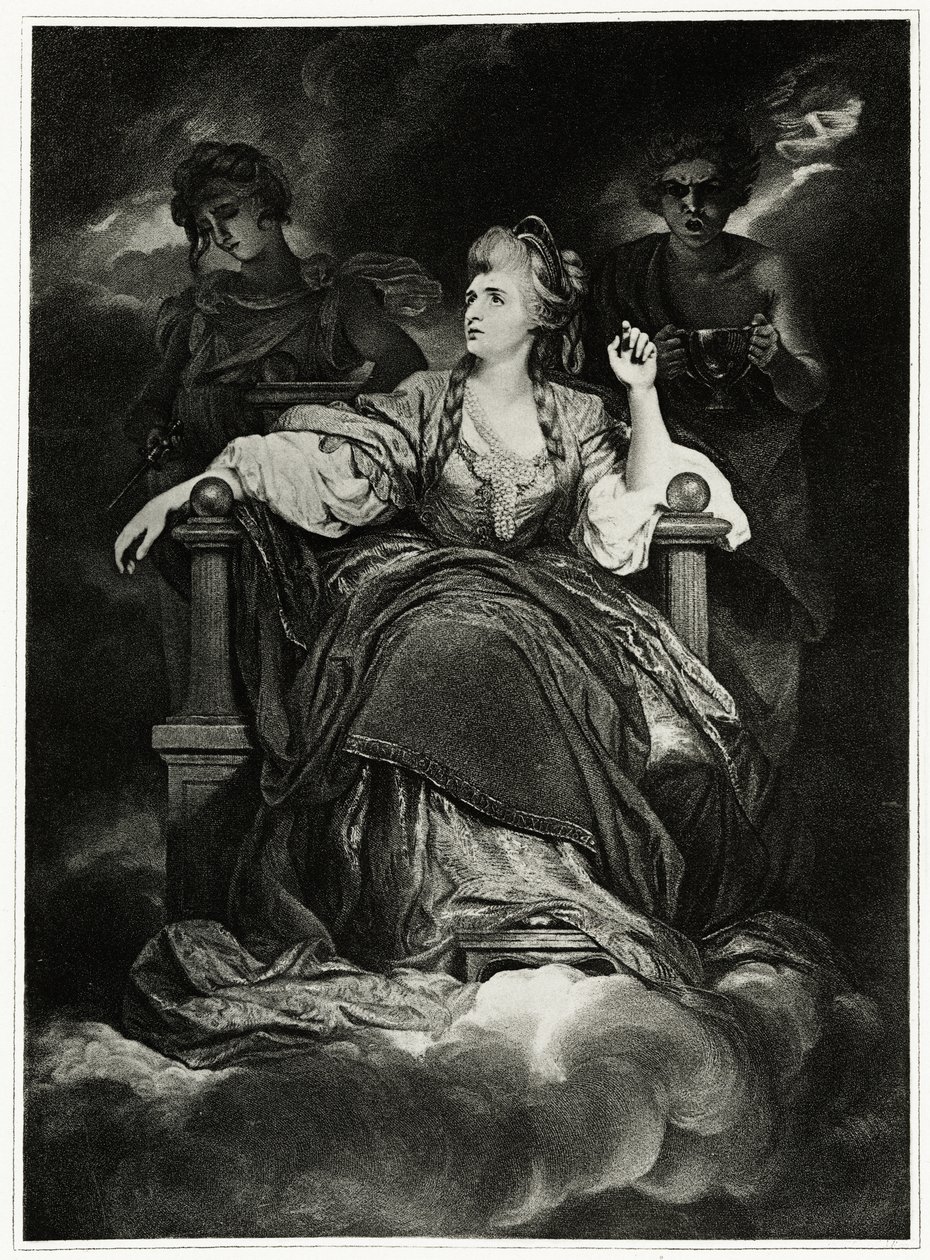 Sarah Siddons, 1884-90 (fototyp) od German School