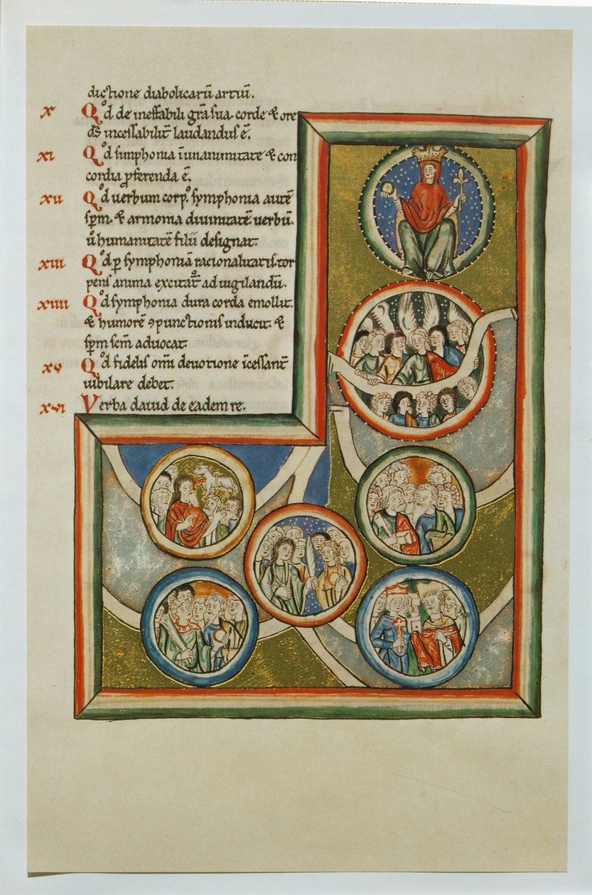 " Scivias " německé jeptišky a mystičky Hildegardy von Bingen... od German School