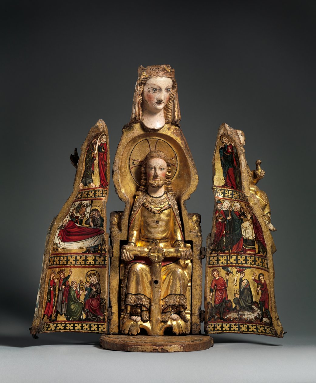 Shrine of the Virgin, cca 1300 (zlacené dřevo) od German School