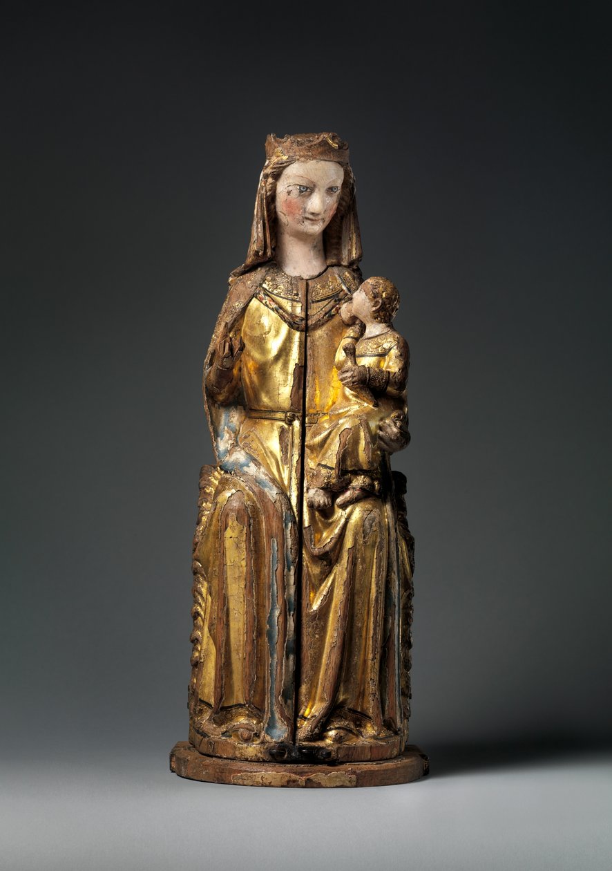 Svatyně Panny Marie, uzavřený panel, cca 1300 (zlacené dřevo) od German School