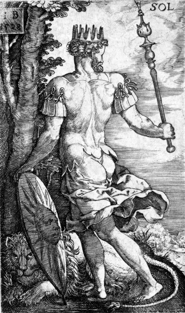 Sol, tisk Georg Pencz, 1529 od German School
