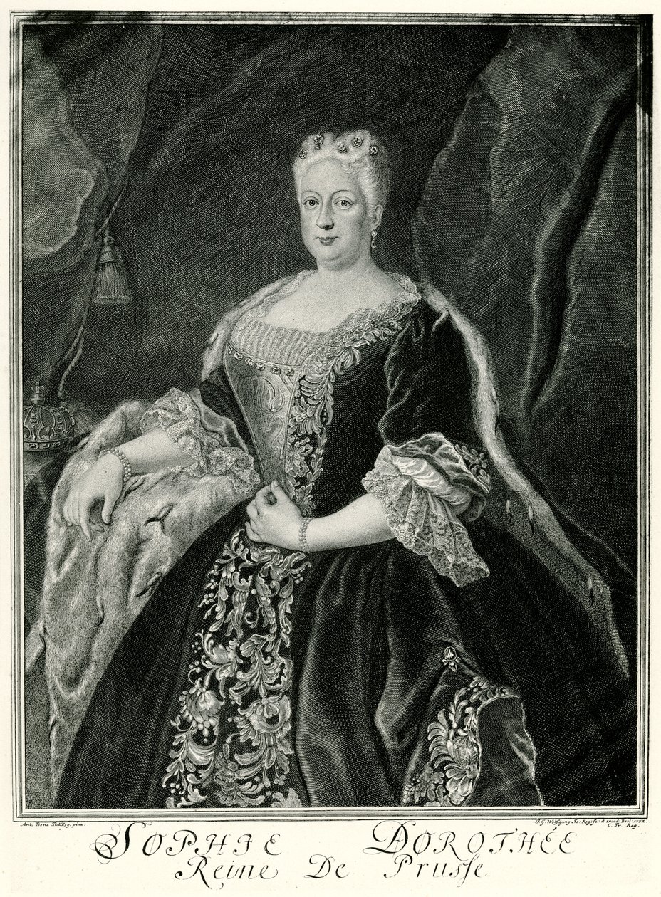 Sophie Dorothea, královna Pruska (1687-1757) (fototyp) od German School