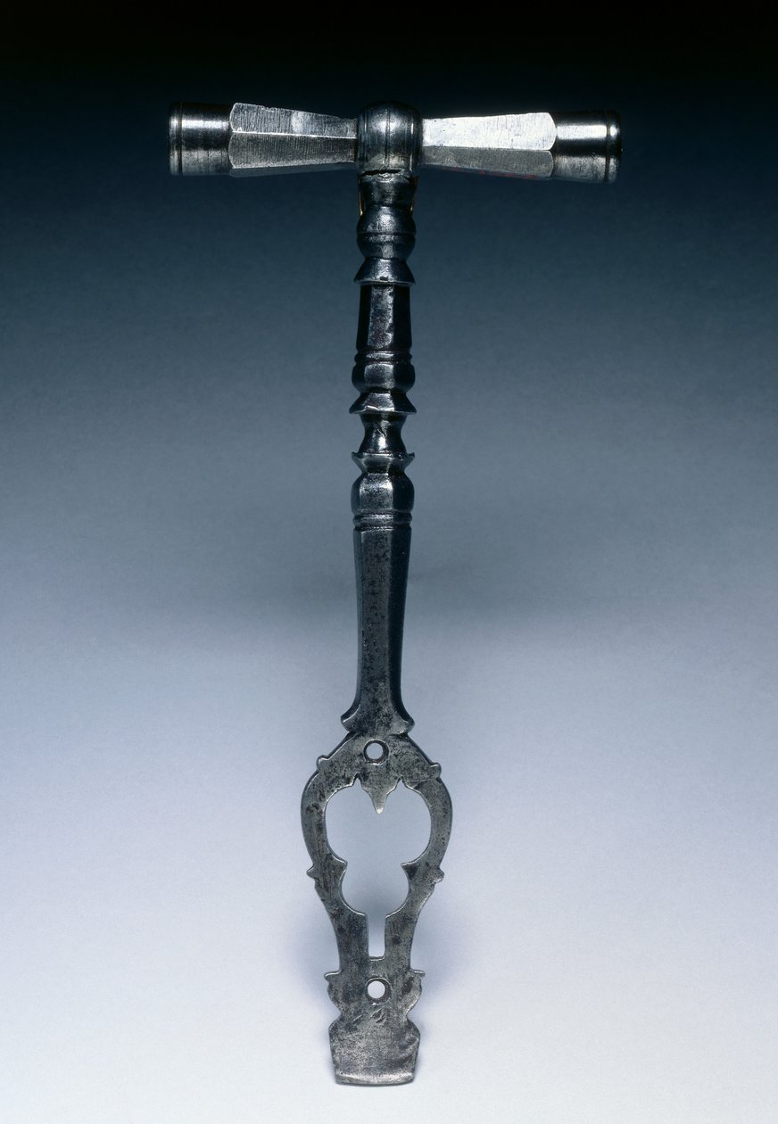 Klíč na pistoli se zámkem na kola, cca 1600-25 (ocel) od German School