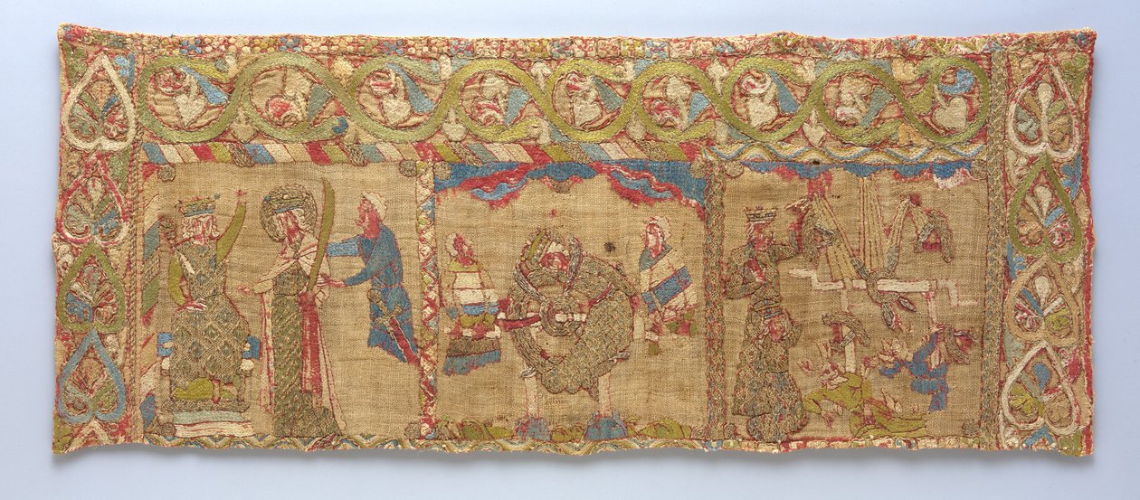 Stole with the Martyrdom of St. Catherine, Rhineland, c.1200 od German School