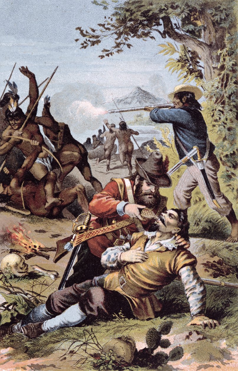 Dobrodružství Robinsona Crusoe, konec 19. století od German School