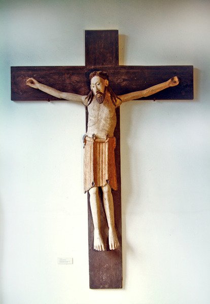 Kristus z Untergermaringen, Kaufberen, asi 1180 (malované dřevo) od German School