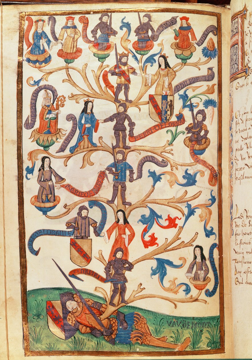 Genealogie Rene II (1451-1508) vévoda z Lotrinska od German School