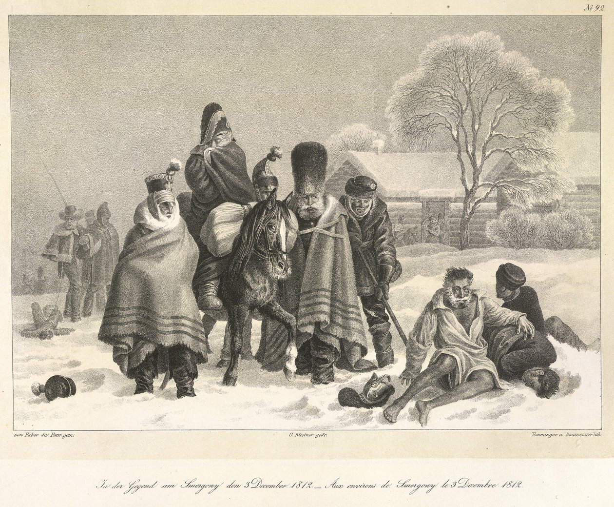 Ústup z Moskvy, 3. prosince 1812, ilustrace z 