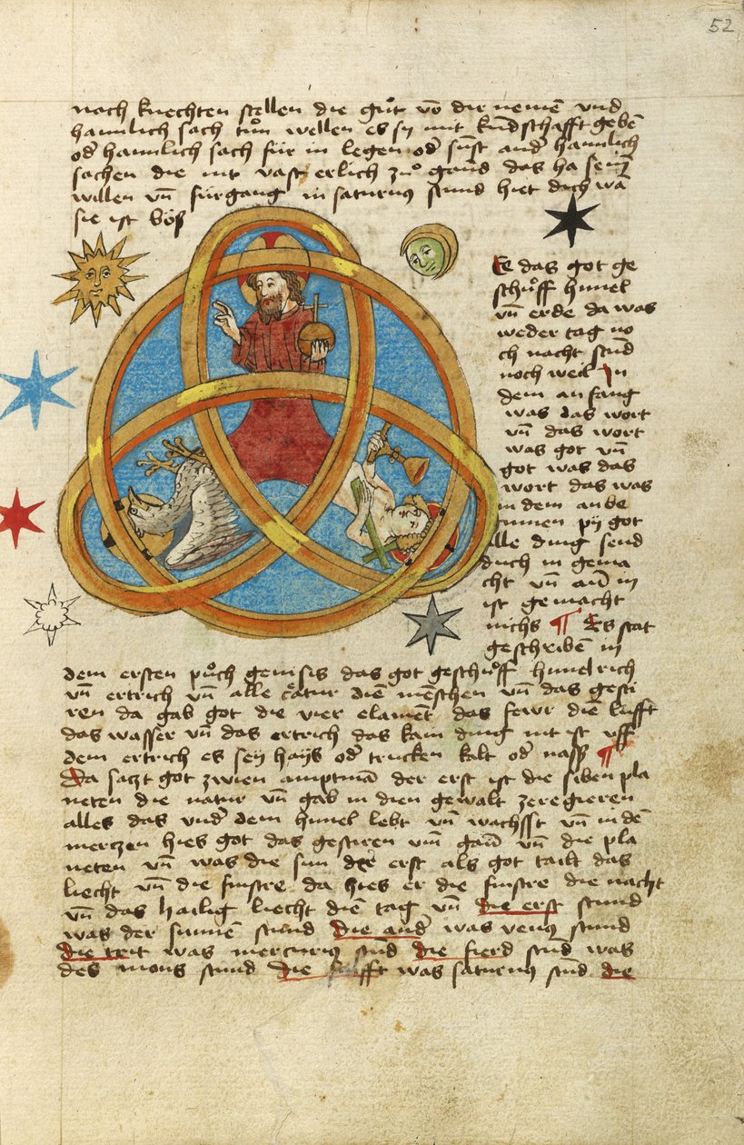 Trojice, asi 1464 (akvarel a tuš) od German School