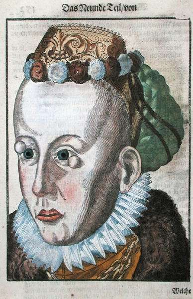Léčba očního onemocnění, z knihy „Ophthalmodouleia“ od Georga Bartische (1535-1636) vydané v Drážďanech v roce 1583 (barevný dřevořez) od German School
