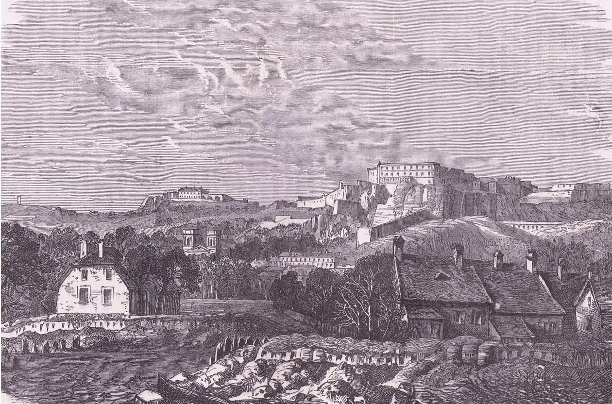 Pohled na Belfort, Cassells Historie války mezi Francií a Německem vydaná Cassell and Company Limited, kolem roku 1890 (litho) od German School