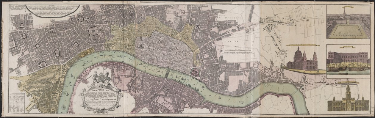 Města Londýn a West-Monster a předměstí Southwark od German School