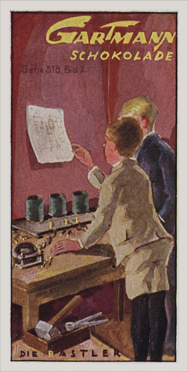 Bezdrátové připojení (barevná litografie) od German School