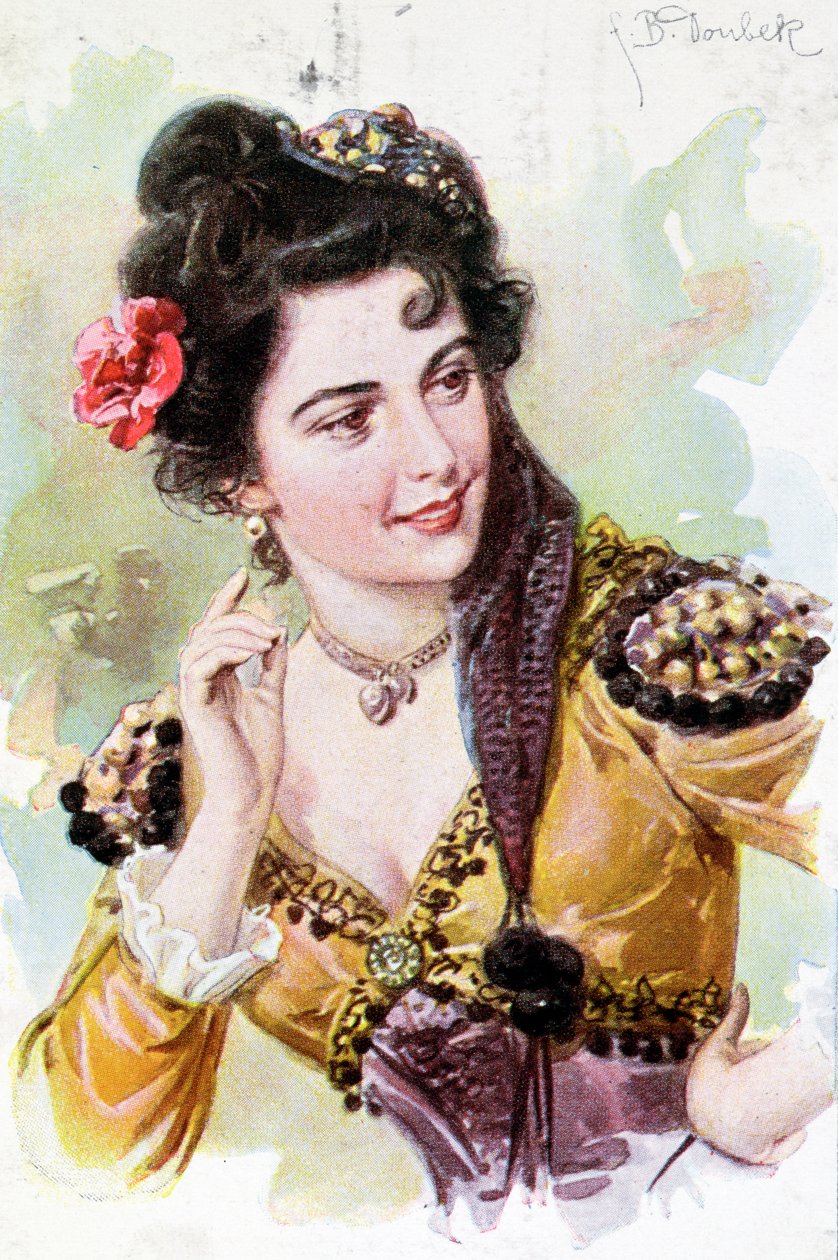 Zerline z opery Don Giovanni od Wolfganga Amadea Mozarta (1756-91), kolem roku 1900 od German School