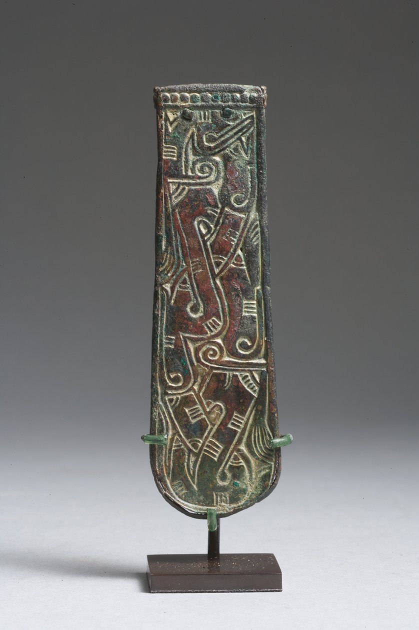 Langobardský konec popruhu (bronz) od Germanic