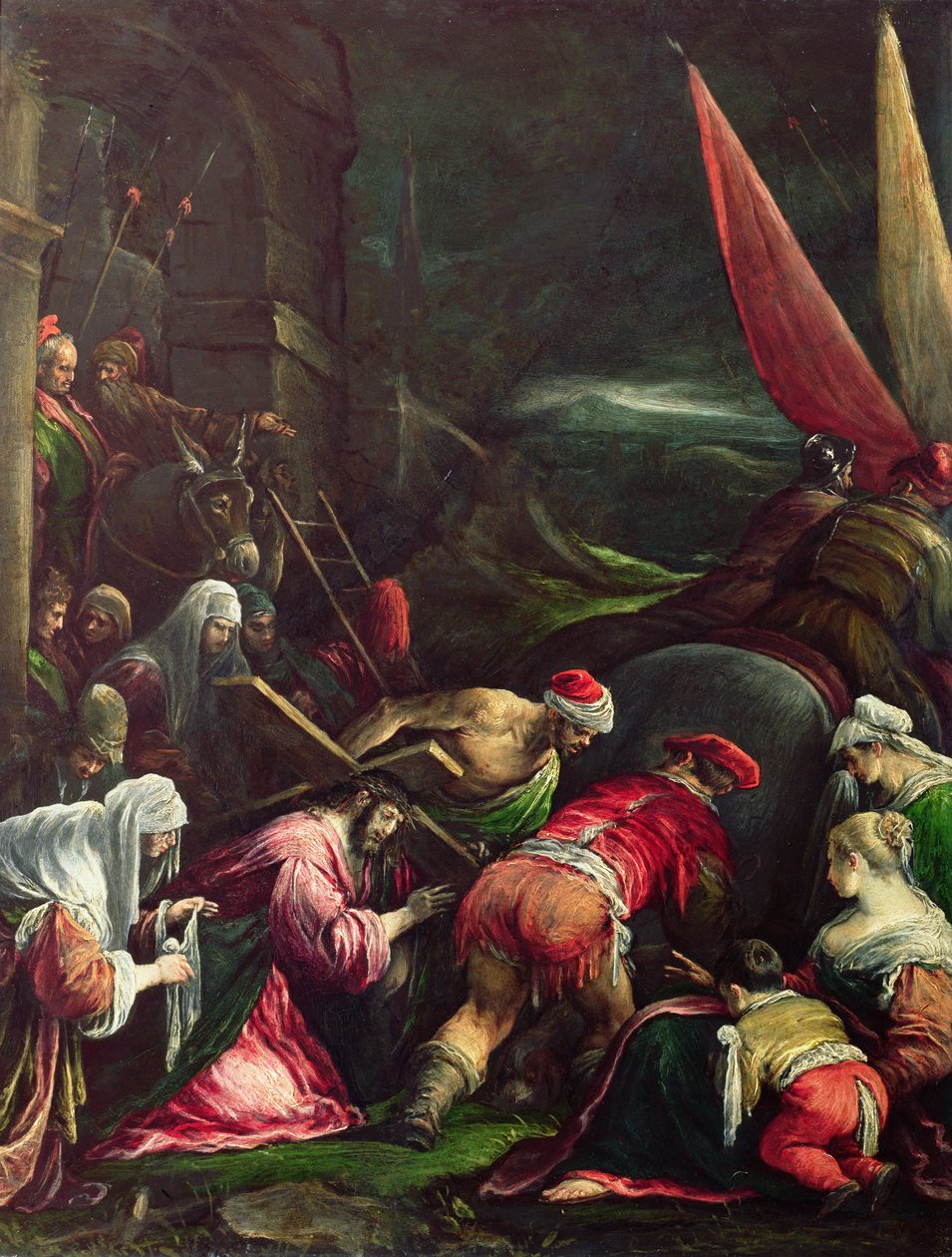 Nesení kříže, 1592 od Gerolamo Bassano