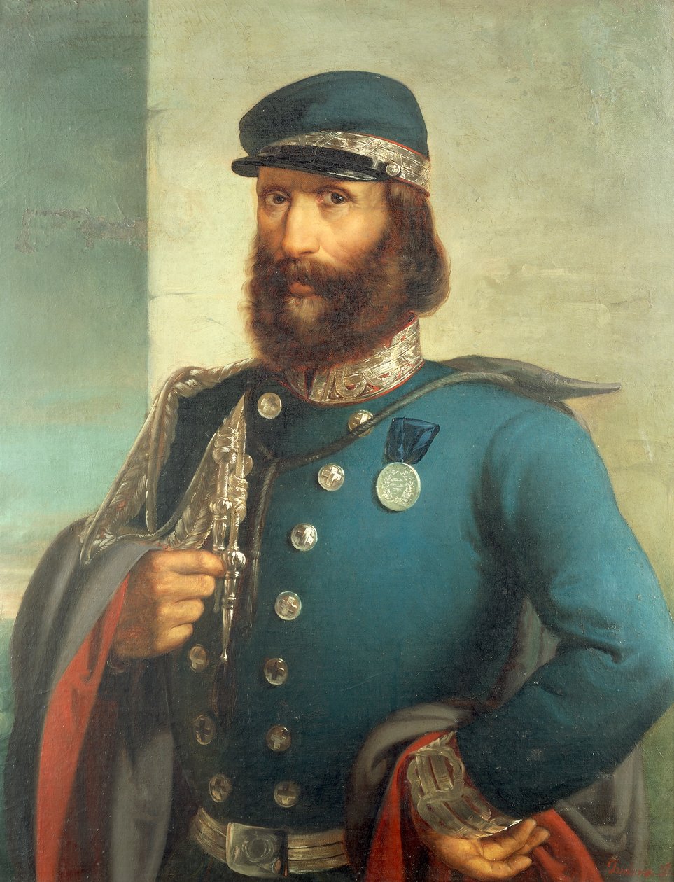 Portrét Giuseppe Garibaldiho (1807-1882), Gerolamo Induno od Gerolamo Induno