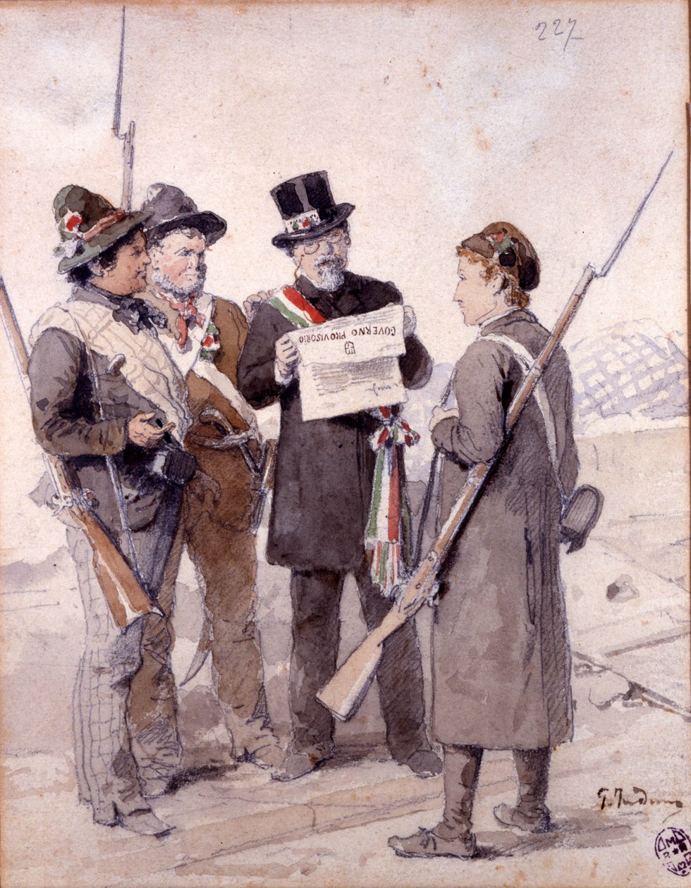 Risorgimento: The Five Days of Milan (Cinque giornate di Milano) (18-22 března 1848): toto je jedna z prvních epizod revolucí z roku 1848 (součást první italské války za nezávislost), která viděla vzestup Milánců populace povstalců proti od Gerolamo Induno