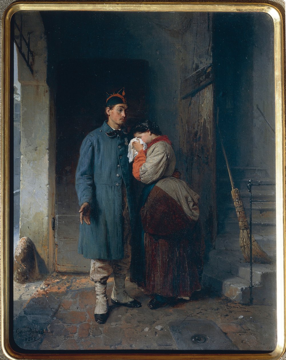 Odchod branců z roku 1866, Gerolamo Induno od Gerolamo Induno
