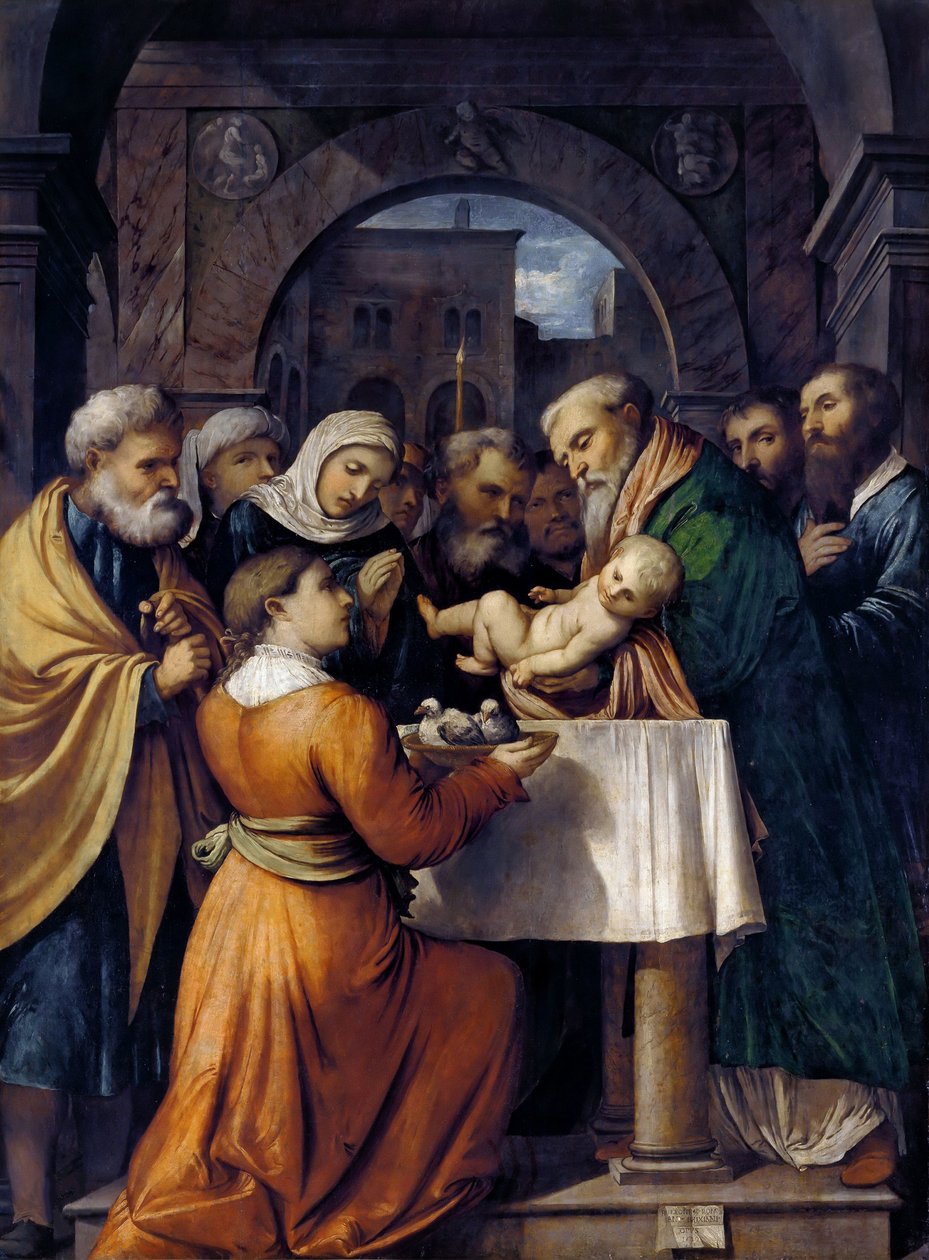 Představení Ježíše v chrámu, 1529. od Gerolamo Romanino