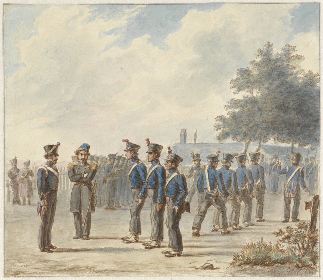 Venkovská občanská stráž, 1830 od Gerret Jasink van de Poll