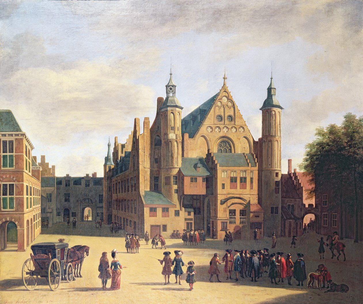 Náměstí v Haarlemu od Gerrit Adriaensz Berckheyde