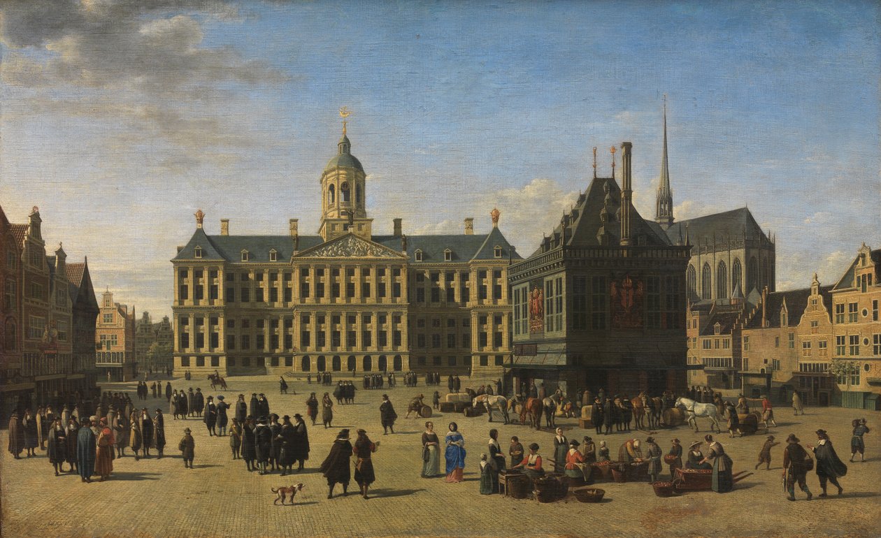 Přehrada, Amsterdam od Gerrit Adriaensz Berckheyde
