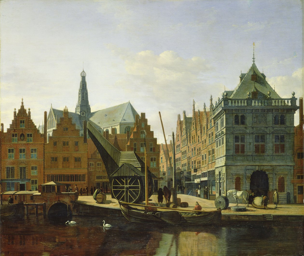 Pohled na Spaarne v Haarlemu, 1667 od Gerrit Adriaensz Berckheyde
