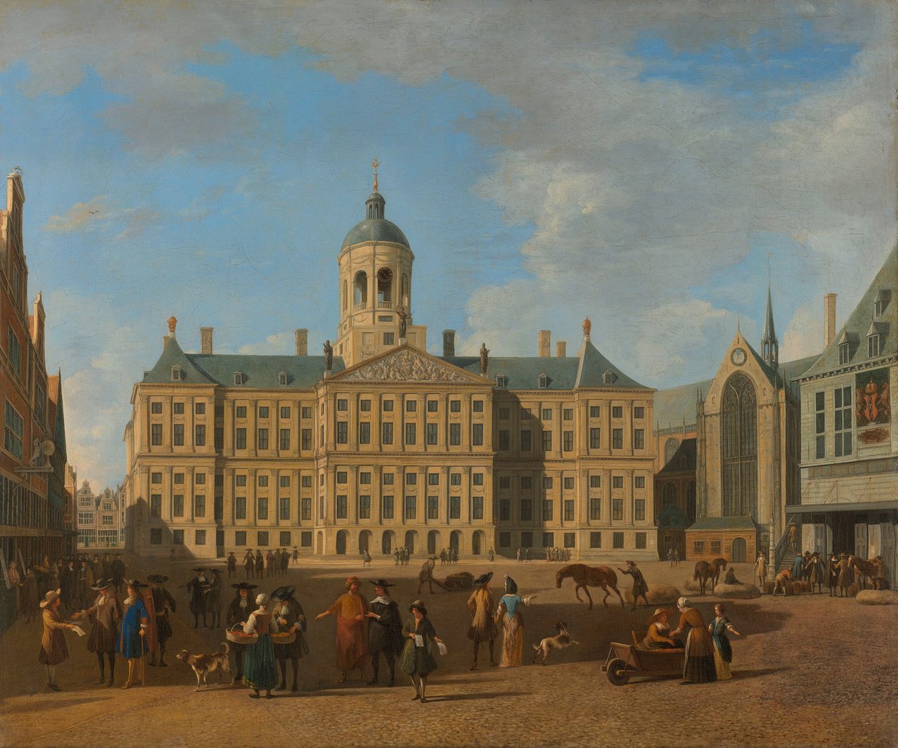 Radnice na přehradě v Amsterdamu od Gerrit Adriaenszoon Berckheyde